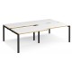 Adapt 1600mm Deep Sliding Top Double Back to Back Bench Desk